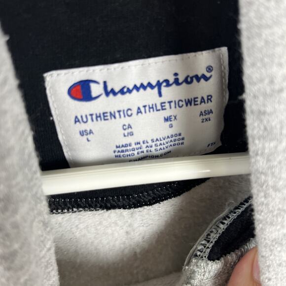 Champion Sports Pullover Script Hoodie Mens Large Kangaroo Pocket - Picture 7 of 7